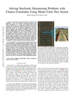 Solving Stochastic Orienteering Problems with Chance Constraints Using
  Monte Carlo Tree Search