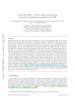 Recon-all-clinical: Cortical surface reconstruction and analysis of
  heterogeneous clinical brain MRI