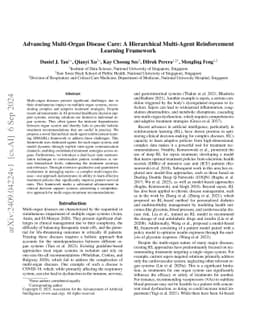 Advancing Multi-Organ Disease Care: A Hierarchical Multi-Agent
  Reinforcement Learning Framework