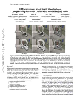 XR Prototyping of Mixed Reality Visualizations: Compensating Interaction
  Latency for a Medical Imaging Robot