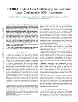 HYDRA: Hybrid Data Multiplexing and Run-time Layer Configurable DNN
  Accelerator