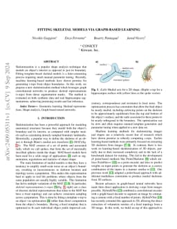 Fitting Skeletal Models via Graph-based Learning