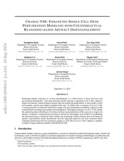 CRADLE-VAE: Enhancing Single-Cell Gene Perturbation Modeling with
  Counterfactual Reasoning-based Artifact Disentanglement