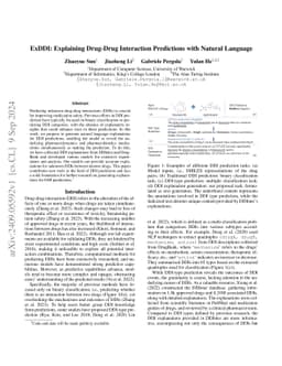 ExDDI: Explaining Drug-Drug Interaction Predictions with Natural
  Language