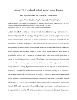 AnomalyCD: A benchmark for Earth anomaly change detection with
  high-resolution and time-series observations