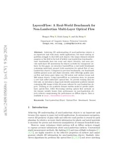LayeredFlow: A Real-World Benchmark for Non-Lambertian Multi-Layer
  Optical Flow