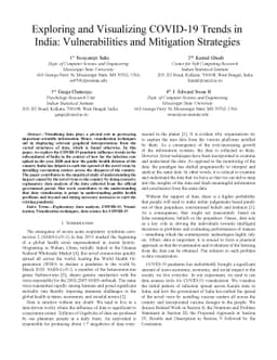 Exploring and Visualizing COVID-19 Trends in India: Vulnerabilities and
  Mitigation Strategies