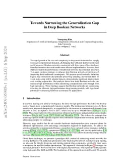 Towards Narrowing the Generalization Gap in Deep Boolean Networks