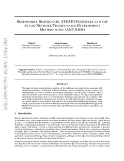 Responsible Blockchain: STEADI Principles and the Actor-Network
  Theory-based Development Methodology (ANT-RDM)