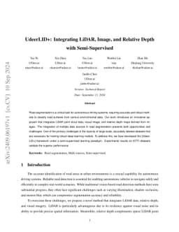 UdeerLID+: Integrating LiDAR, Image, and Relative Depth with
  Semi-Supervised