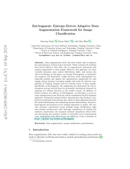 EntAugment: Entropy-Driven Adaptive Data Augmentation Framework for
  Image Classification