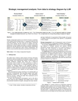 Strategic management analysis: from data to strategy diagram by LLM