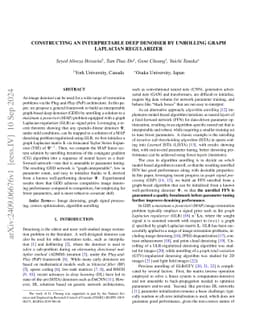 Constructing an Interpretable Deep Denoiser by Unrolling Graph Laplacian
  Regularizer