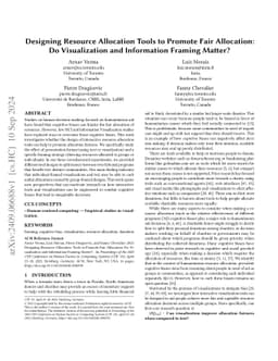 Designing Resource Allocation Tools to Promote Fair Allocation: Do
  Visualization and Information Framing Matter?
