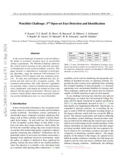 Watchlist Challenge: 3rd Open-set Face Detection and Identification