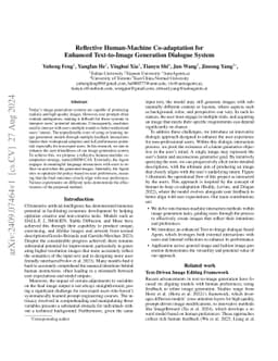 Reflective Human-Machine Co-adaptation for Enhanced Text-to-Image
  Generation Dialogue System