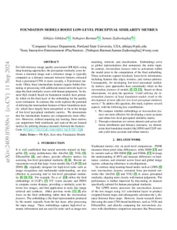Foundation Models Boost Low-Level Perceptual Similarity Metrics