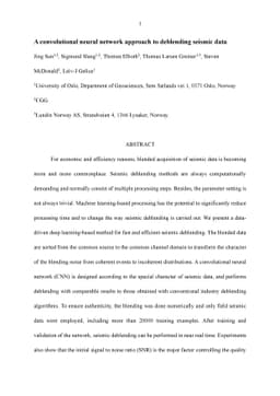 A convolutional neural network approach to deblending seismic data