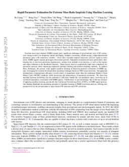 Rapid Parameter Estimation for Extreme Mass Ratio Inspirals Using
  Machine Learning