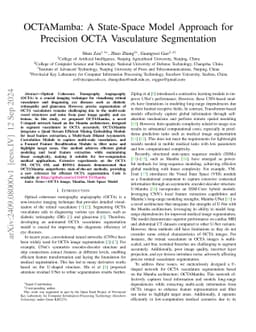 OCTAMamba: A State-Space Model Approach for Precision OCTA Vasculature Segmentation