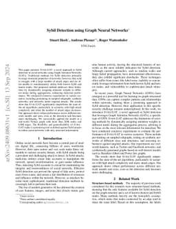 Sybil Detection using Graph Neural Networks