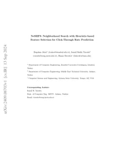 NeSHFS: Neighborhood Search with Heuristic-based Feature Selection for
  Click-Through Rate Prediction