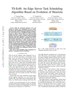 TS-EoH: An Edge Server Task Scheduling Algorithm Based on Evolution of
  Heuristic