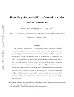 Bounding the probability of causality under ordinal outcomes
