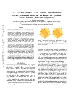 TG-LLaVA: Text Guided LLaVA via Learnable Latent Embeddings
