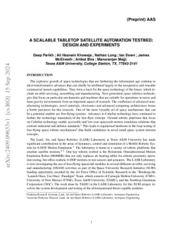 A Scalable Tabletop Satellite Automation Testbed:Design And Experiments