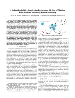 A Robust Probability-based Joint Registration Method of Multiple Point
  Clouds Considering Local Consistency