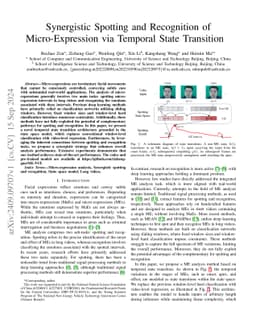 Synergistic Spotting and Recognition of Micro-Expression via Temporal
  State Transition