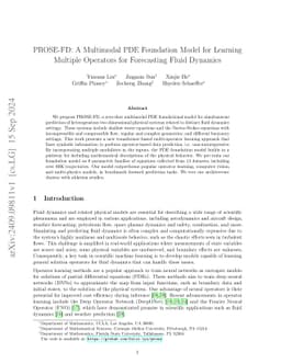 PROSE-FD: A Multimodal PDE Foundation Model for Learning Multiple
  Operators for Forecasting Fluid Dynamics