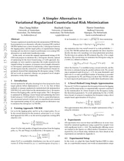 A Simpler Alternative to Variational Regularized Counterfactual Risk
  Minimization