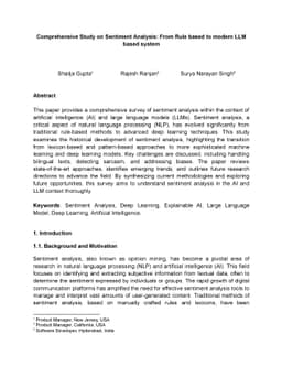 Comprehensive Study on Sentiment Analysis: From Rule-based to modern LLM
  based system