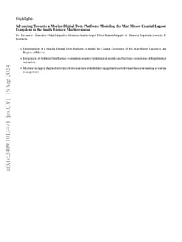 Advancing Towards a Marine Digital Twin Platform: Modeling the Mar Menor
  Coastal Lagoon Ecosystem in the South Western Mediterranean