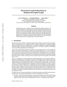 MDL-Pool: Adaptive Multilevel Graph Pooling Based on Minimum Description Length