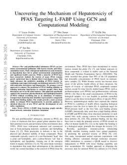 Uncovering the Mechanism of Hepatotoxiciy of PFAS Targeting L-FABP Using
  GCN and Computational Modeling