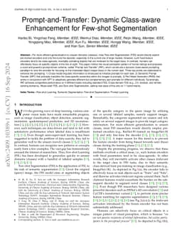 Prompt-and-Transfer: Dynamic Class-aware Enhancement for Few-shot
  Segmentation