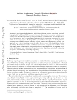 ReXErr: Synthesizing Clinically Meaningful Errors in Diagnostic
  Radiology Reports
