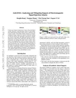 Anti-ESIA: Analyzing and Mitigating Impacts of Electromagnetic Signal
  Injection Attacks