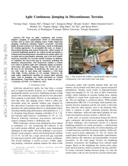 Agile Continuous Jumping in Discontinuous Terrains