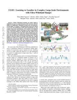 ULOC: Learning to Localize in Complex Large-Scale Environments with
  Ultra-Wideband Ranges
