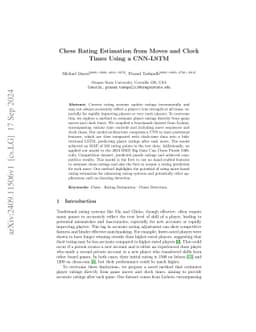 Chess Rating Estimation from Moves and Clock Times Using a CNN-LSTM