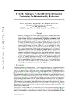 FedNE: Surrogate-Assisted Federated Neighbor Embedding for
  Dimensionality Reduction