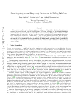 Learning-Augmented Frequency Estimation in Sliding Windows