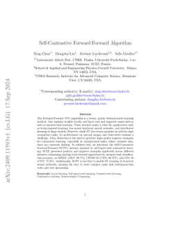Self-Contrastive Forward-Forward Algorithm