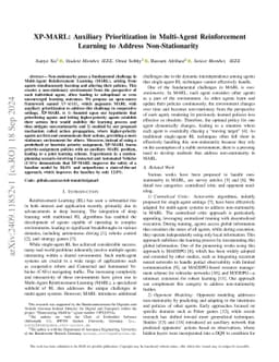 XP-MARL: Auxiliary Prioritization in Multi-Agent Reinforcement Learning
  to Address Non-Stationarity