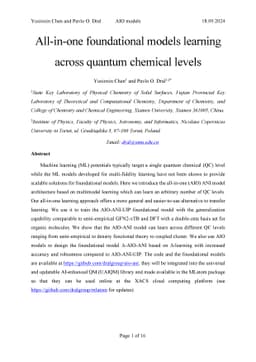 All-in-one foundational models learning across quantum chemical levels