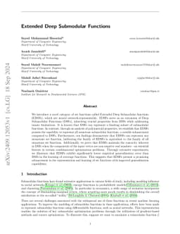 Extended Deep Submodular Functions